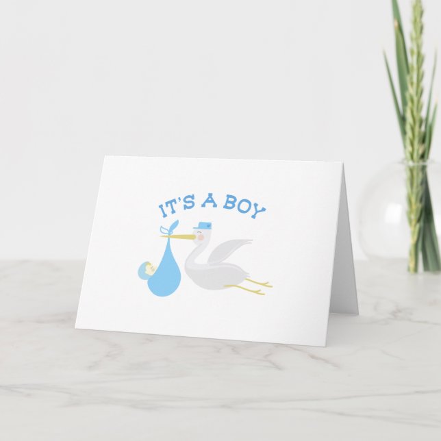 Its A Boy Card (Front)