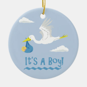 It's a Boy! Ceramic Tree Decoration