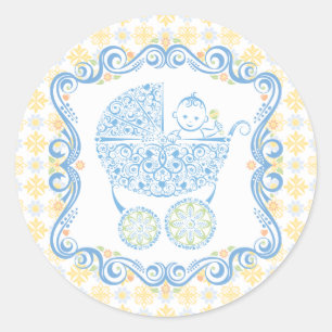 It's a Boy! Classic Round Sticker
