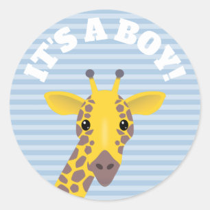 It's a Boy Classic Round Sticker