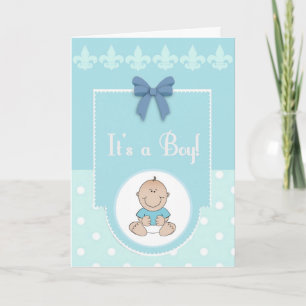 It's A Boy Congratulations New Baby Card