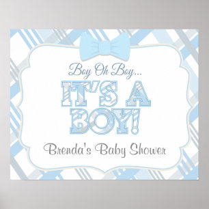 It's A Boy Custom Baby Shower Poster