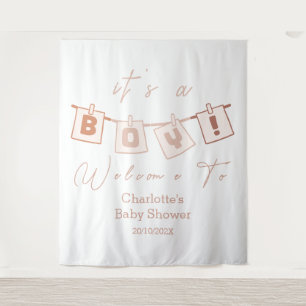 It's a Boy! Cute Notedry Boho Colour Baby Shower Tapestry