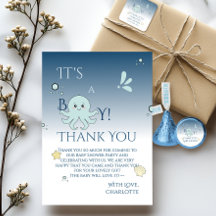 It's A Boy! Cute Ocean Animals Baby Shower