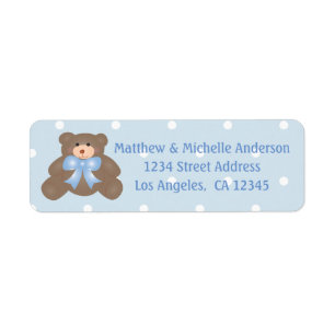 It's a Boy Cute Teddy Bear Cub Boy Baby Shower