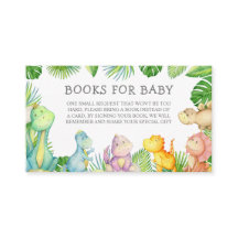 It's a Boy Dinosaur Baby Shower Book Request