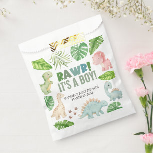It's a Boy Dinosaur Baby Shower Favour Bags