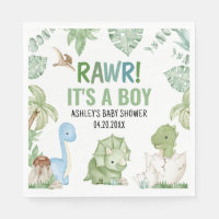 It's A Boy Dinosaur Baby Shower