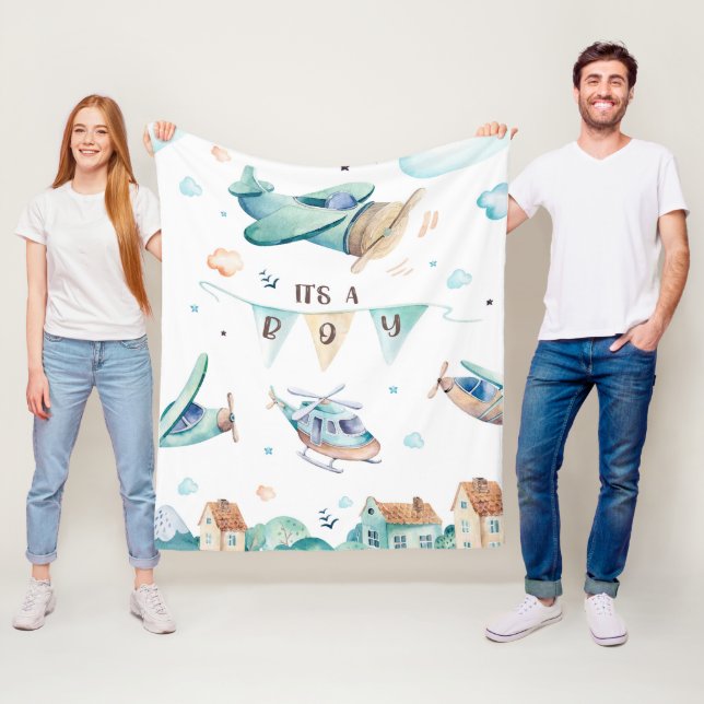 It's a boy  fleece blanket (In Situ)