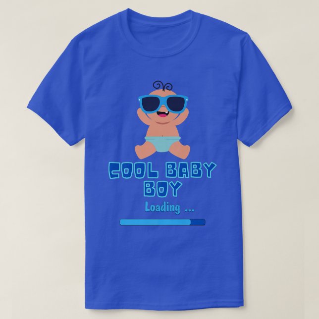 It's a Boy Gender Reveal Cool Baby Boy loading Pre T-Shirt (Design Front)