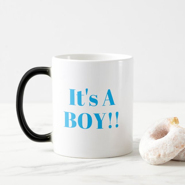 It's A Boy Gender Reveal Magic Mug (With Donut)