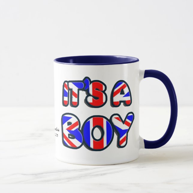 It's a Boy George Alexander Louis Mug (Right)