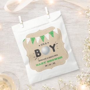 It's A Boy! Golf Themed Co-ed Baby Shower Favour Bags