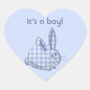 it's a boy! heart sticker