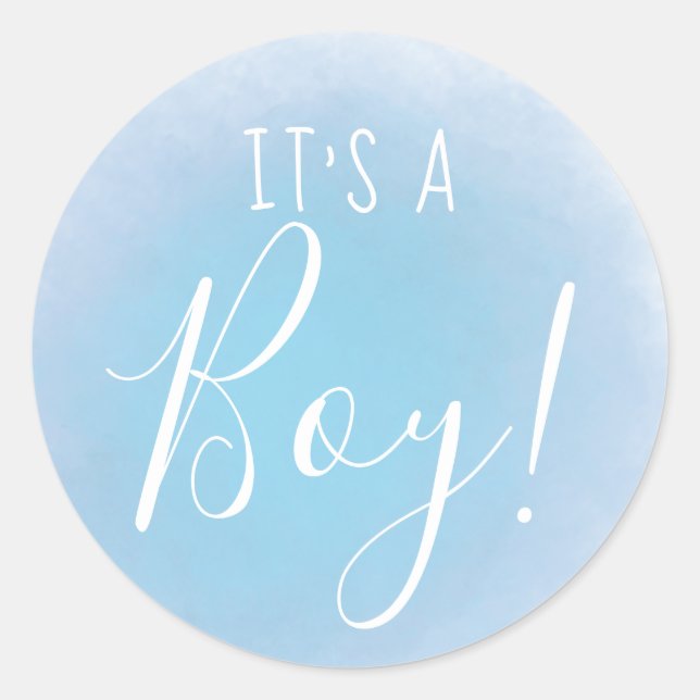It's a Boy! Hospital Stickers Gender Reveal Guess (Front)