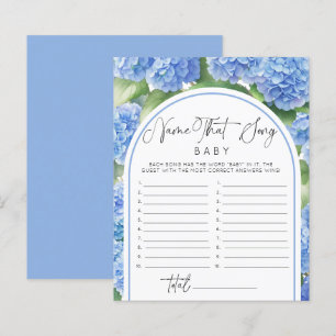 It's a Boy Hydrangea Name Song Baby Shower Games