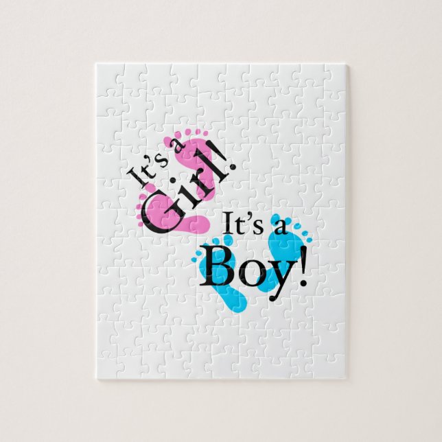 It's a Boy It's a Girl - Newborn Baby Jigsaw Puzzle (Vertical)