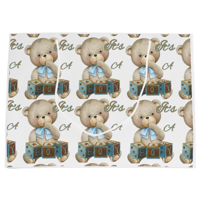It's A Boy Large Gift Bag (Front)