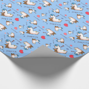 It's a Boy Llama! Wrapping Paper