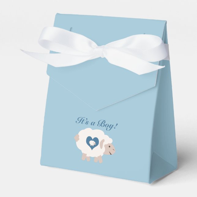 It's a Boy! Mama Sheep Favour Box (Front Side)