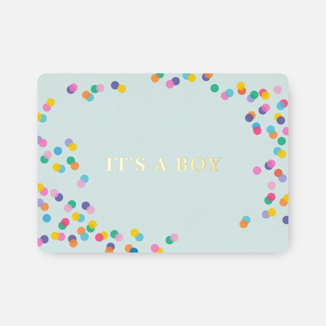 It's a Boy Mint Green Baby Shower Confetti Gold (Creator Uploaded)
