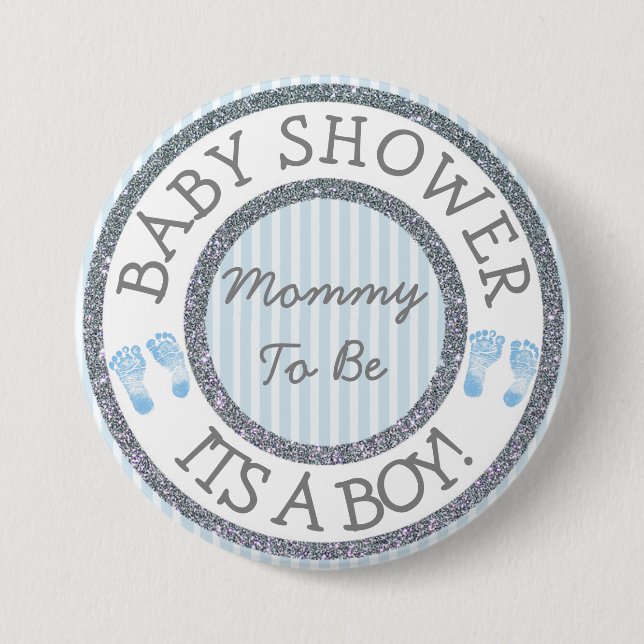 Its a Boy, Mummy to be Baby Shower Button (Front)