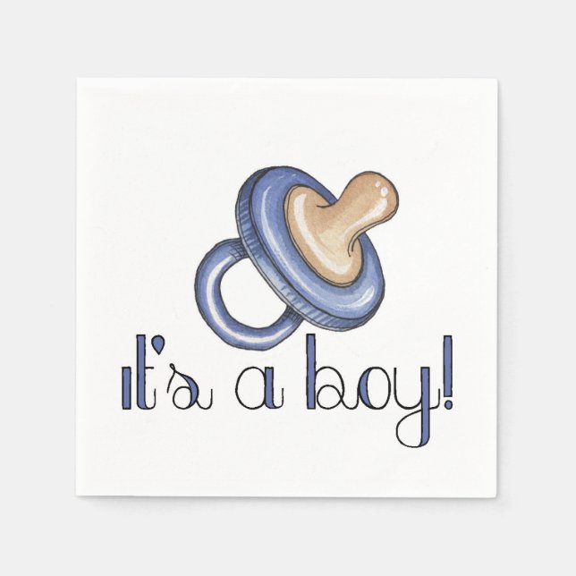 It's a Boy! Napkin (Front)