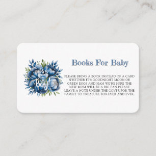 It's a Boy! Pacifier & Peonies Books For Baby Enclosure Card