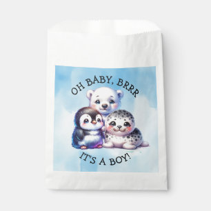 It's a Boy   Polar Arctic Winter Baby Shower Favour Bags