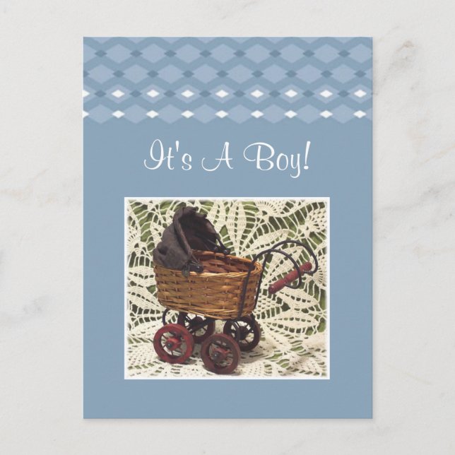 It's A Boy Postcard (Front)