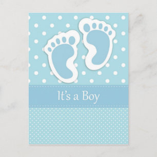 It's A Boy Postcard