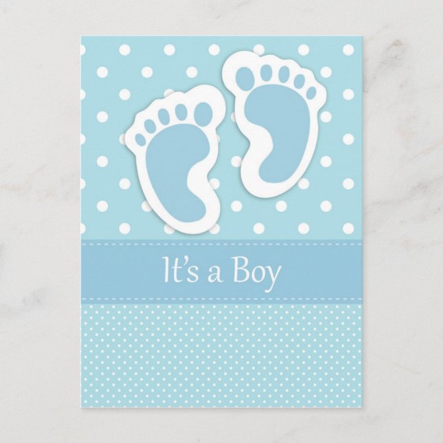 It's A Boy Postcard (Front)