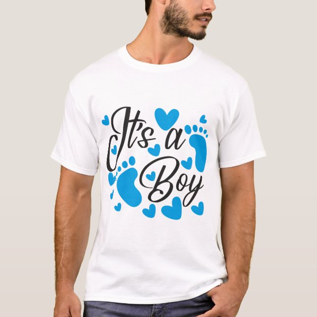 Its A Boy Pregnancy T-Shirt (Front)