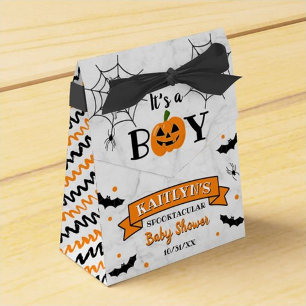 "It's A Boy" Pumpkin Halloween Baby Shower Favour Box