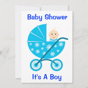 It's a Boy: Save The Date Baby Shower Invitation