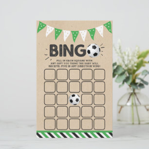 It's A Boy! Soccer Themed Co-ed Baby Shower Bingo