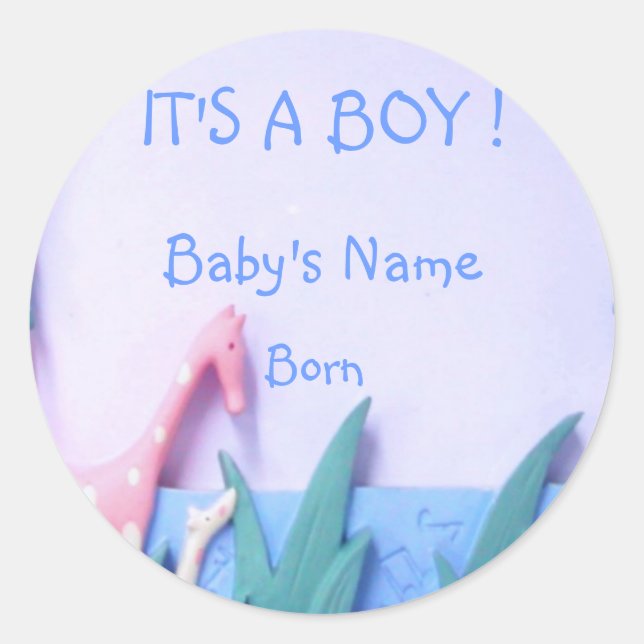 IT'S A BOY  Sticker (Front)