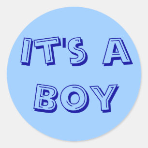 It's a Boy Sticker Seals