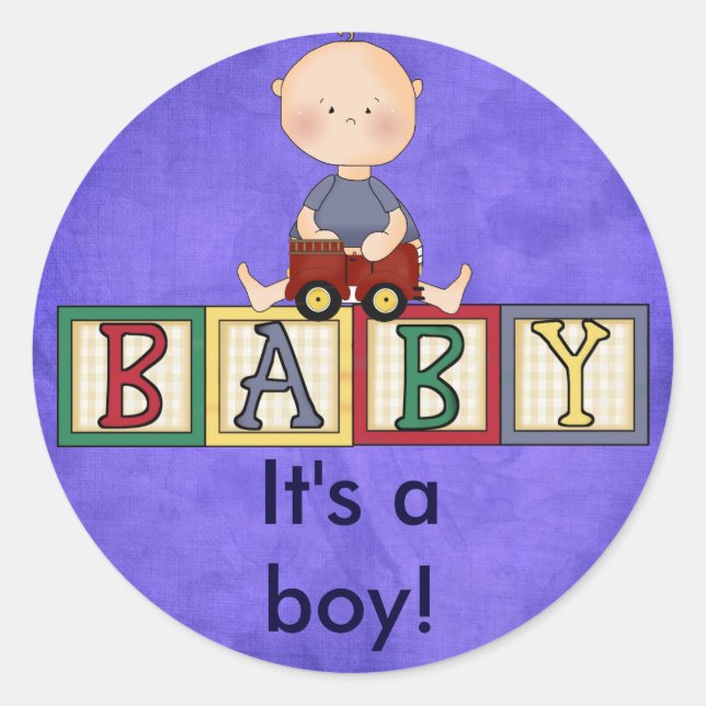 Its a boy stickers (Front)