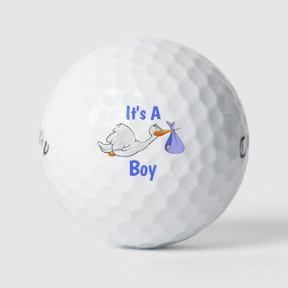 It's A Boy Stork Golf Balls