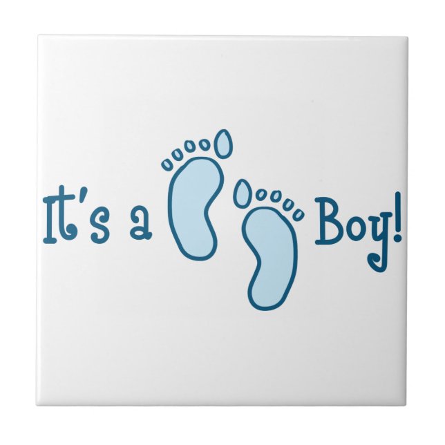 Its A Boy Tile (Front)