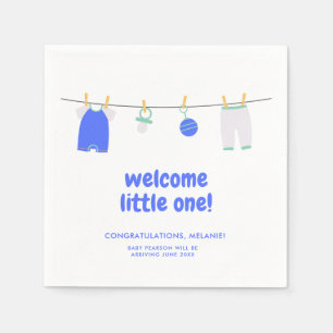 It's a Boy Welcome Little One Baby Shower Napkins