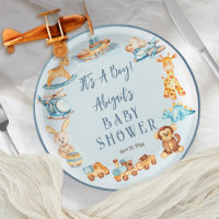 It's A Boy Wooden | Stuffed Toys Baby Shower