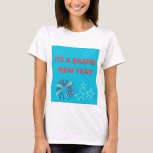 It's a Brand New Year Fireworks Women's White T-Sh T-Shirt