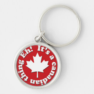 It's a Canadian Thing Eh! Red and White Key Ring