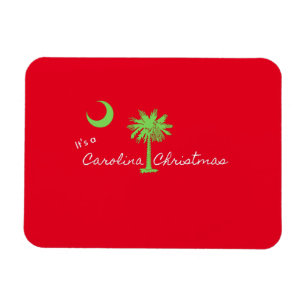 It's A Carolina Christmas South Carolina Holiday  Magnet
