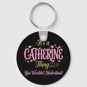 It's A Catherine Thing Pink Gold Women Gift Key Ring