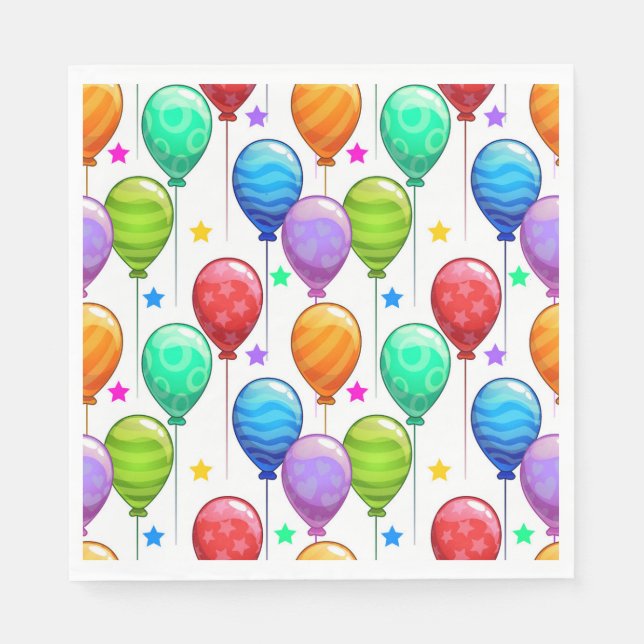 It's A  Celebration Party Balloons Napkin (Front)