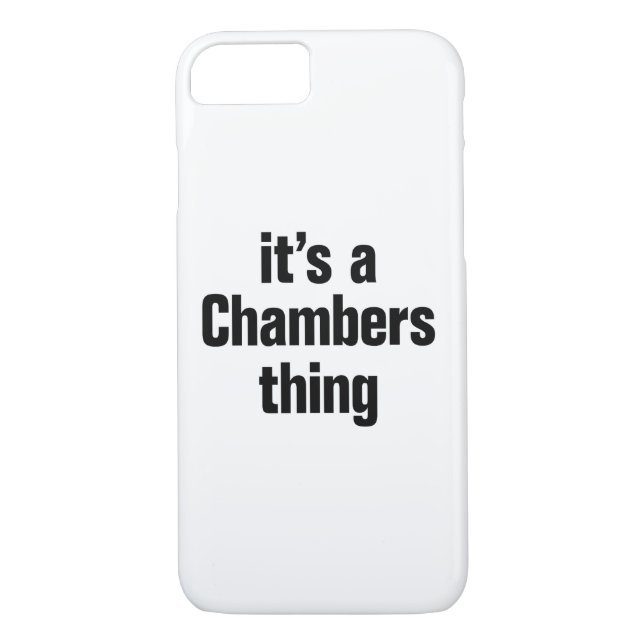 its a chambers thing Case-Mate iPhone case (Back)
