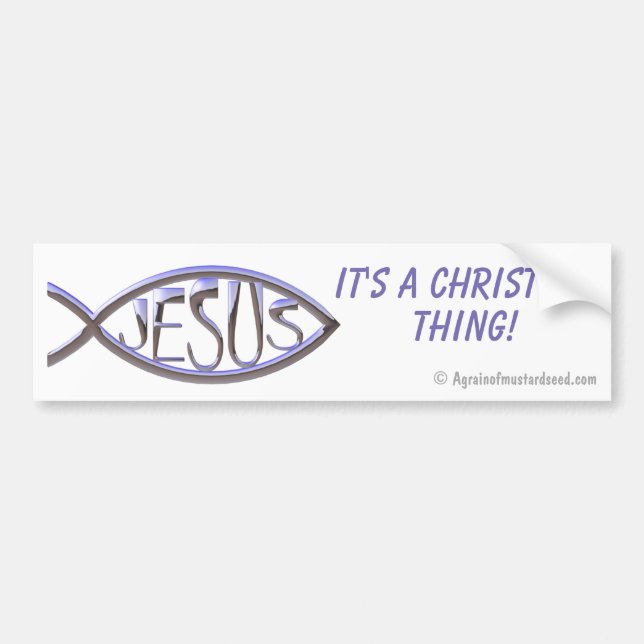 It's A Christian Thing Bumper Sticker (Front)